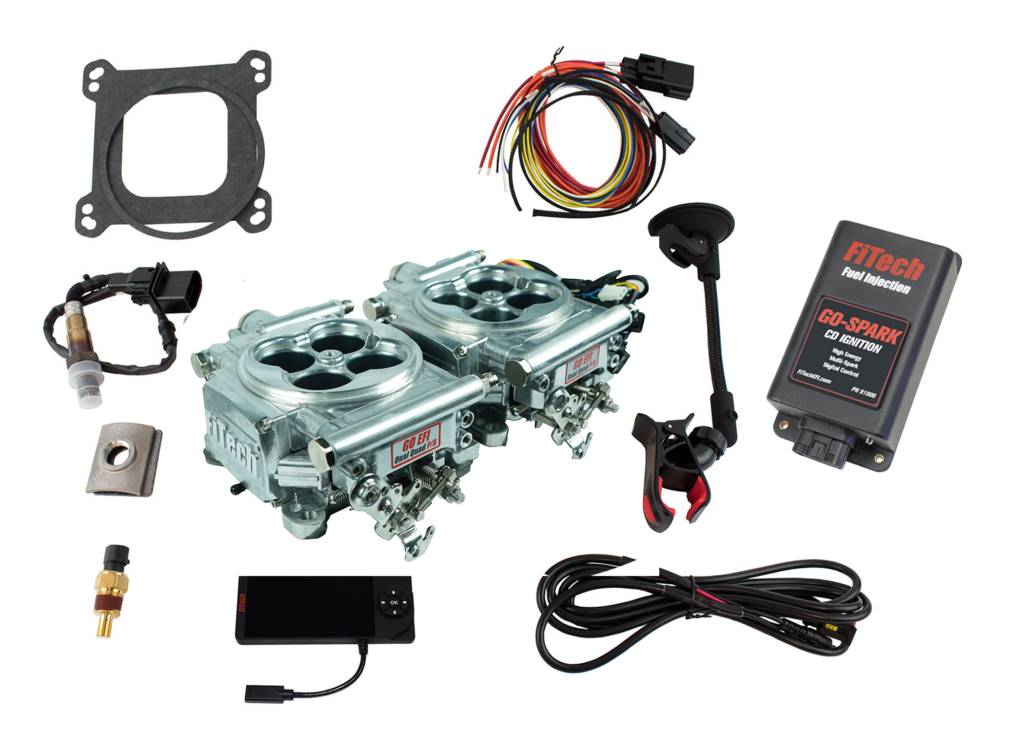 93065 Go EFI 2×4 1200 HP Bright Aluminum EFI System With Go Spark CDI Box