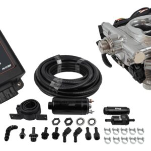 93101 Go EFI 4 System (Bright Aluminum Finish) Master Kit w/ Inline Fuel Pump, w/CDI box