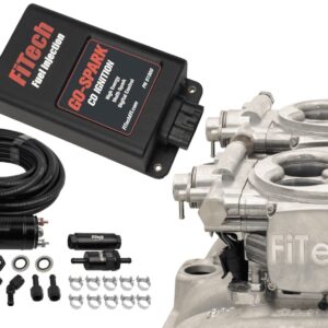 93161 Go EFI 2×4 System (Bright Aluminum Finish) Master Kit w/ Inline Fuel Pump, w/CDI box