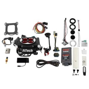 96504 Go EFI 4 600 HP Power Adder Matte Black EFI System With Go Fuel In-Tank Regulated Pump 255 LPH & Go Spark CDI Box Master Kit