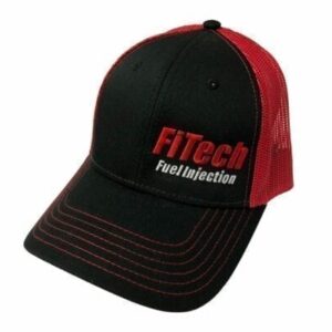 A1BRH FiTech Black & Red Snap Back Hat