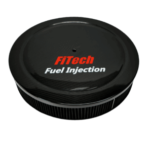 42301 Carbon Fiber Gloss Top 3 Inch Tall Air Filter Assembly With Hardware