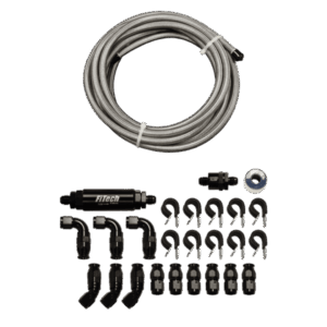 51005 PTFE, Stainless Steel Hose Kit, Natural, 20ft w/ 10 Micron Filter and Check Valve