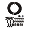 51006 PTFE, Stainless Steel Hose Kit, Black Covering, 20ft w/ 10 Micron Filter and Check Valve
