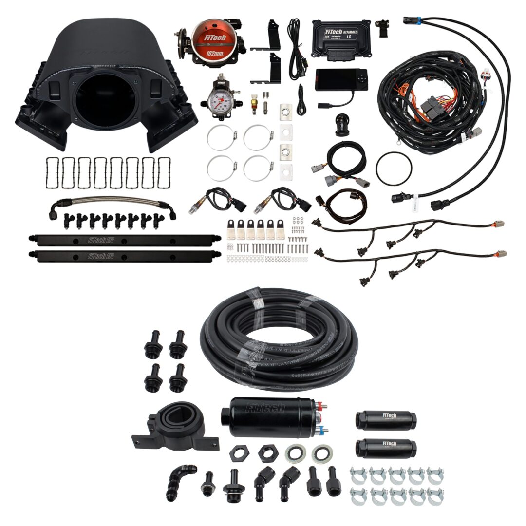 71091 Ultimate Rebel LS 750 HP EFI System With Short Cathedral Intake, Transmission Control & Inline Fuel Pump Master Kit