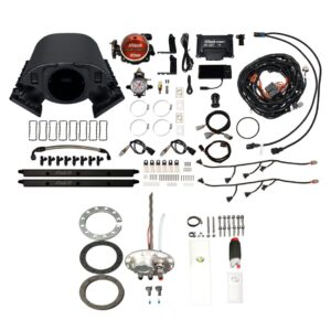 76391 Ultimate Rebel LS 750 HP EFI System With Short Cathedral Intake, Transmission Control & Go Fuel In-Tank 340 LPH Fuel Pump Returnless Module With 2 Inch Fill Master Kit