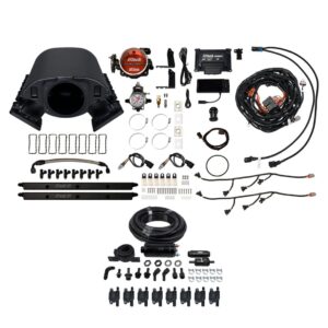 78190 Ultimate Rebel LS 750 HP EFI System With Short Cathedral Intake, Inline Hose Kit & LS3 Coil Pack Set