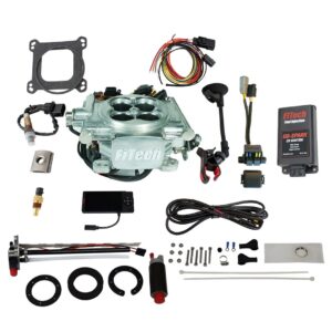 93606 Go EFI 4 600 HP Power Adder Bright Aluminum EFI System With Go Fuel In Tank Master Kit & Go Spark CDI Box