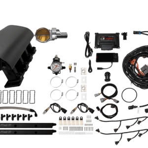 73092DBWBBNP Ultimate Rebel Black Tall LS1 500 HP EFI System Tall Cathedral Intake DBW Black Billet 92mm TB With Trans Control No Pedal