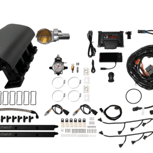 73092DBWSBNP Ultimate Rebel Black Tall LS1 500 HP EFI System Tall Cathedral Intake DBW Brilliant Billet 92mm TB With Trans Control No Pedal