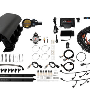 73094DBWBBNP Ultimate Rebel Black Tall LS1 750 HP EFI System Tall Cathedral Intake DBW Black Billet 102mm TB With Trans Control No Pedal