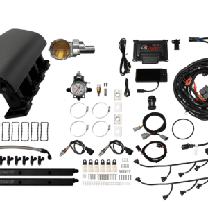 73096DBWSBNP Ultimate Rebel Black Tall LS1 1000 HP EFI System Tall Cathedral Intake DBW Brilliant Billet 102mm TB With Trans Control No Pedal