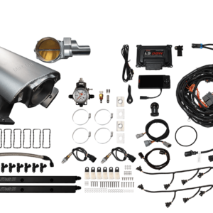 73122DBWSBNP Ultimate Rebel Satin Tall LS1 500 HP EFI System Tall Cathedral Intake DBW Brilliant Billet 92mm TB With Trans Control No Pedal