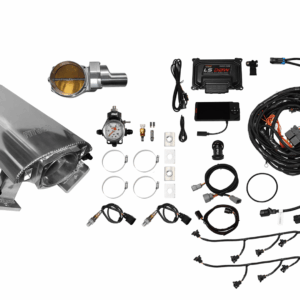 73142DBWSBNP Ultimate Rebel Brilliant Tall LS1 500 HP EFI System Tall Cathedral Port Intake DBW Brilliant Billet 92mm TB With Trans Control No Pedal