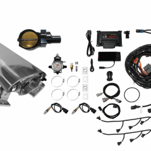 73146DBWBBNP Ultimate Rebel LS 1000 HP EFI System Tall Brilliant Cathedral Intake DBW Black Billet 102mm TB With Trans Control No Pedal