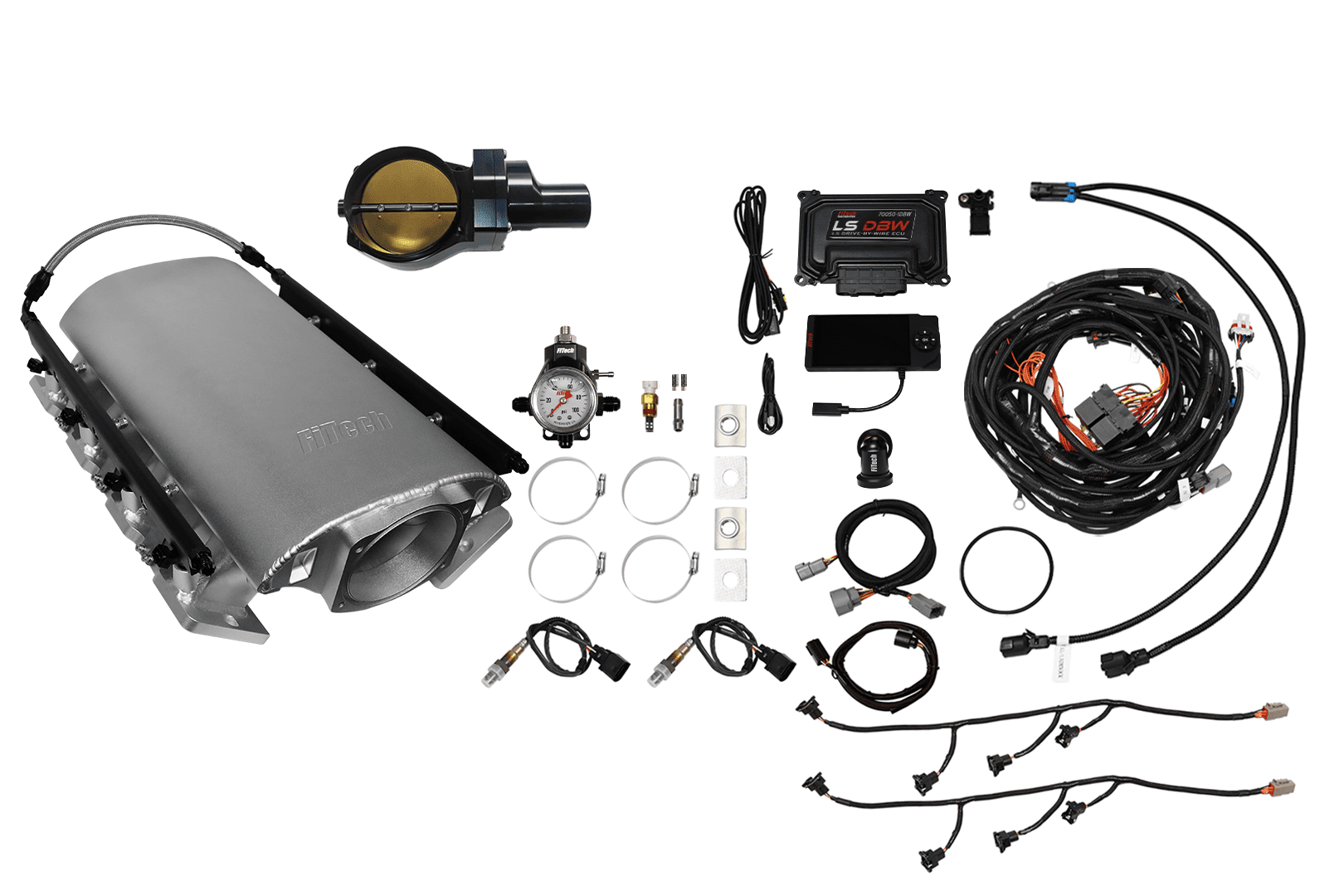 73194DBWBBNP Ultimate Rebel Satin Short LS3 750 HP EFI System Short LS3 Port Intake DBW Black Billet 102mm TB With Trans Control No Pedal