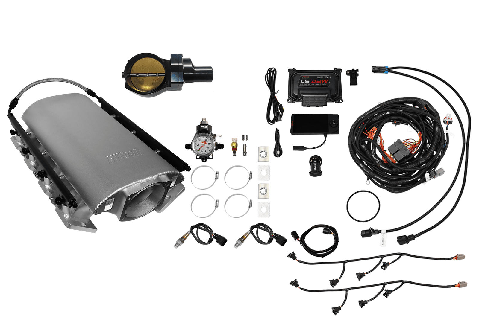 73195DBWBBNP Ultimate Rebel Satin Short LS3 1000 HP EFI System Short LS3 Port Intake DBW Black Billet 102mm TB Without Trans Control No Pedal