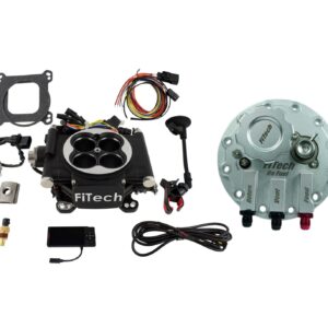 36302 Go EFI 4 600 HP Matte Black EFI System With Go Fuel Returnless In-Tank Module Master Kit