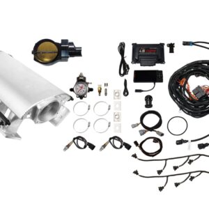 73254DBWBBNP Ultimate Rebel Satin Tall LS3 750 HP EFI System Tall LS3 Port Intake DBW Black Billet 102mm TB With Trans Control No Pedal