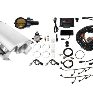 73256DBWBBNP Ultimate Rebel Satin Tall LS3 1000 HP EFI System Tall LS3 Port Intake DBW Black Billet 102mm TB With Trans Control No Pedal