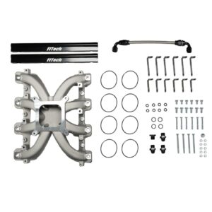 37007 LS1 Cast Intake with 4150 Flange and Fuel Rails