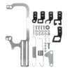 60066 Go EFI 4150/4160 Throttle Body Throttle/Trans Cable Bracket, Silver