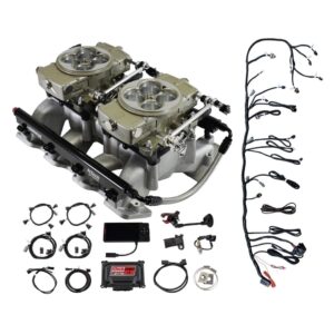 70083 Dual Quad Retro Cast LS Port Gold EFI System