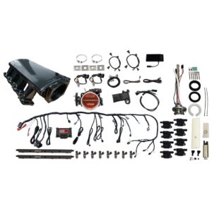79714 Ultimate LS 750 HP EFI System With Short LS3 Port Intake, Transmission Control, Go Fuel In-Tank Regulated Pump 340 LPH & Go Spark LS3 Style Coil With LED 8 Pack Master Kit