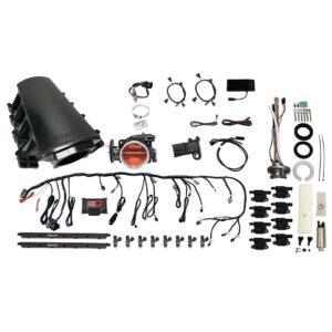 79715 Ultimate LS 500 HP EFI System With Short LS7 Port Intake, Go Fuel In-Tank Regulated Pump 340 LPH & Go Spark LS3 Style Coil With LED 8 Pack Master Kit