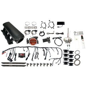 79809 Ultimate LS 750 HP EFI System With Long Runner Cathedral Intake, Transmission Control, Go Fuel In-Tank 340 LPH Fuel Pump Returnless Module With 2 Inch Fill & Go Spark LS3 Style Coil With LED 8 Pack Master Kit
