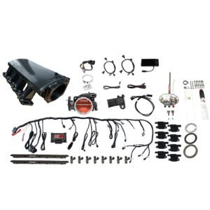 79811 Ultimate LS 500 HP EFI System With Short LS3 Port Intake, Go Fuel In-Tank 340 LPH Fuel Pump Returnless Module With 2 Inch Fill & Go Spark LS3 Style Coil With LED 8 Pack Master Kit