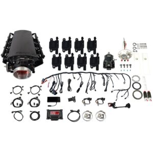 Ultimate LS 750 HP EFI System/ Short LS7 Port Intake/ Go Fuel In-Tank Module/ 340 LPH Pump/ Returnless/ 2 Inch Fill/ Go Spark LS3 Style Coil With LED 8 Pack/ Master Kit
