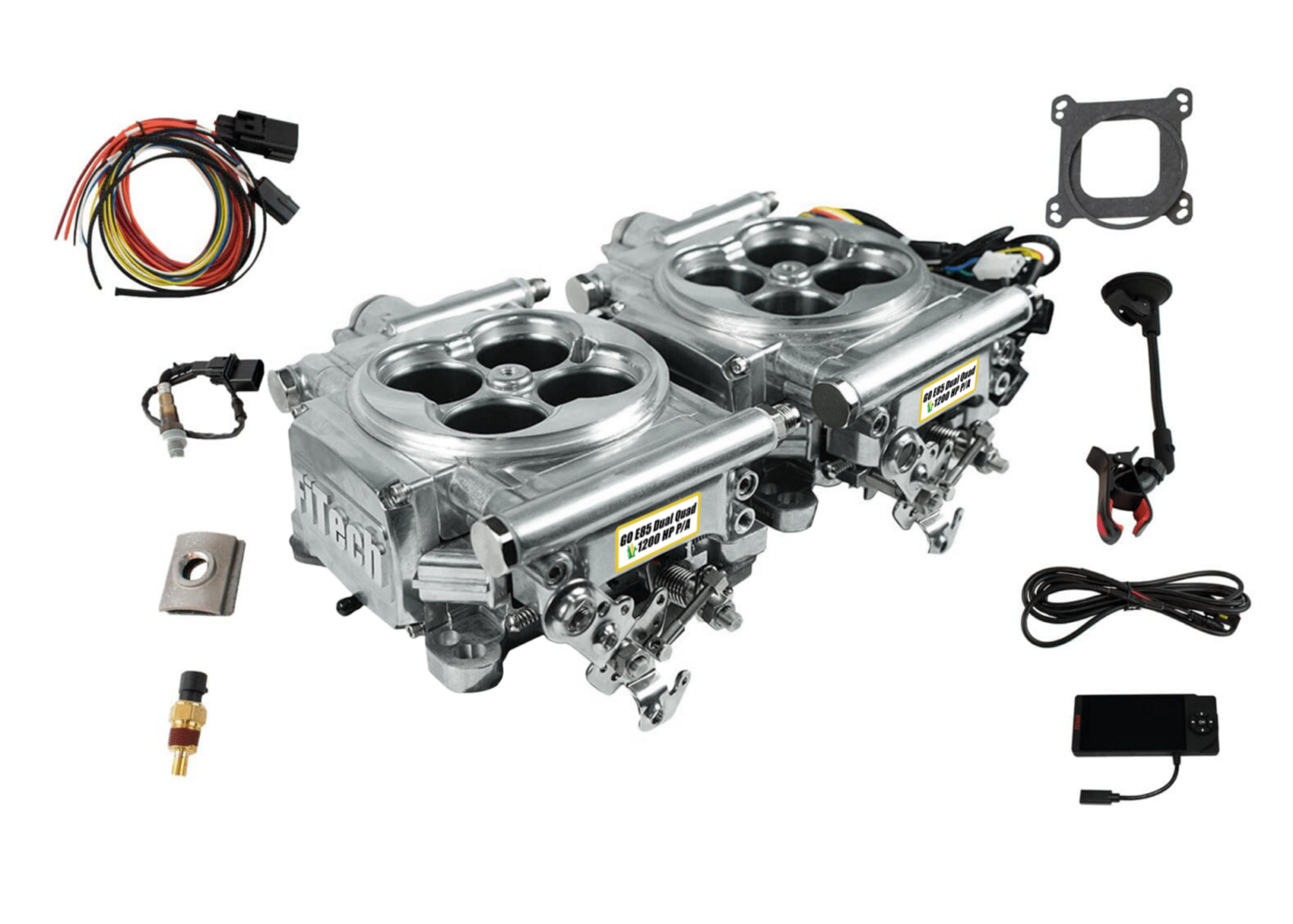 30055 Go E85 2×4 Power Adder 1200HP EFI System, Brilliant